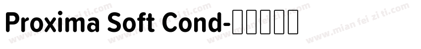 Proxima Soft Cond字体转换